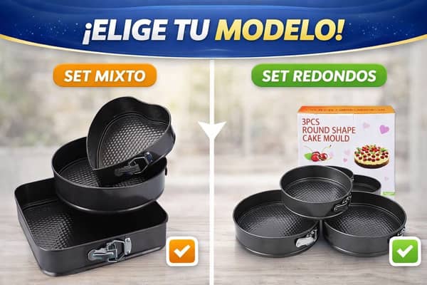 Torteras asadera set x 3 con formas